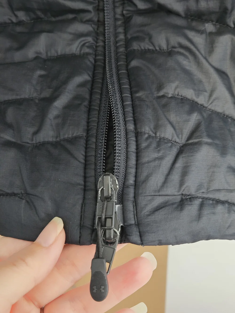 Under Armour ColdGear Storm Hooded Long Puffer Jacket Black Medium